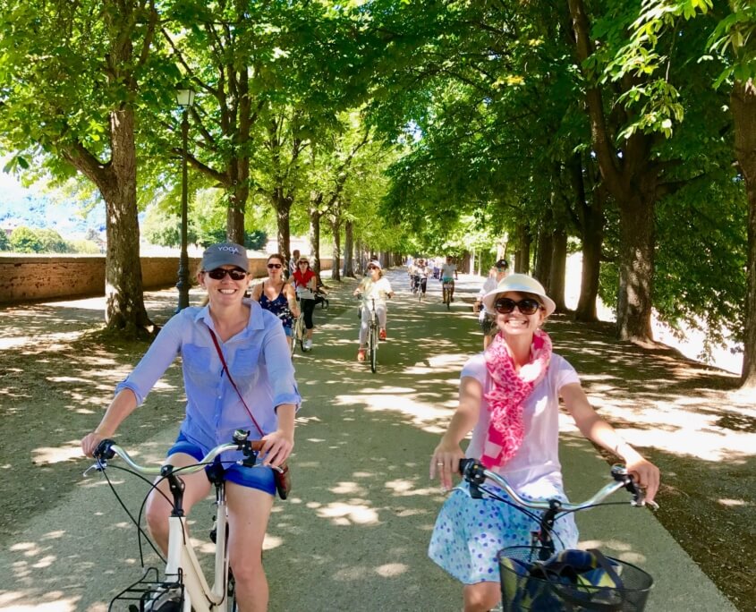 Yoga in Italy Excursion - Guided Bike & Walking tour of Lucca. Yoga Retreat Italy