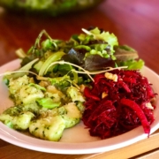 Food - Potato Gnocchio with Beetroot Salad