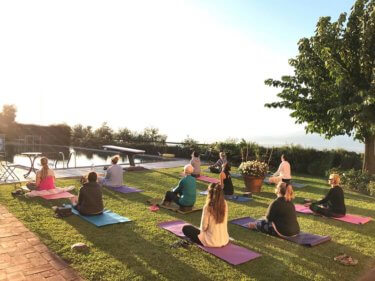 Sunrise meditation Italy Yoga Retreat