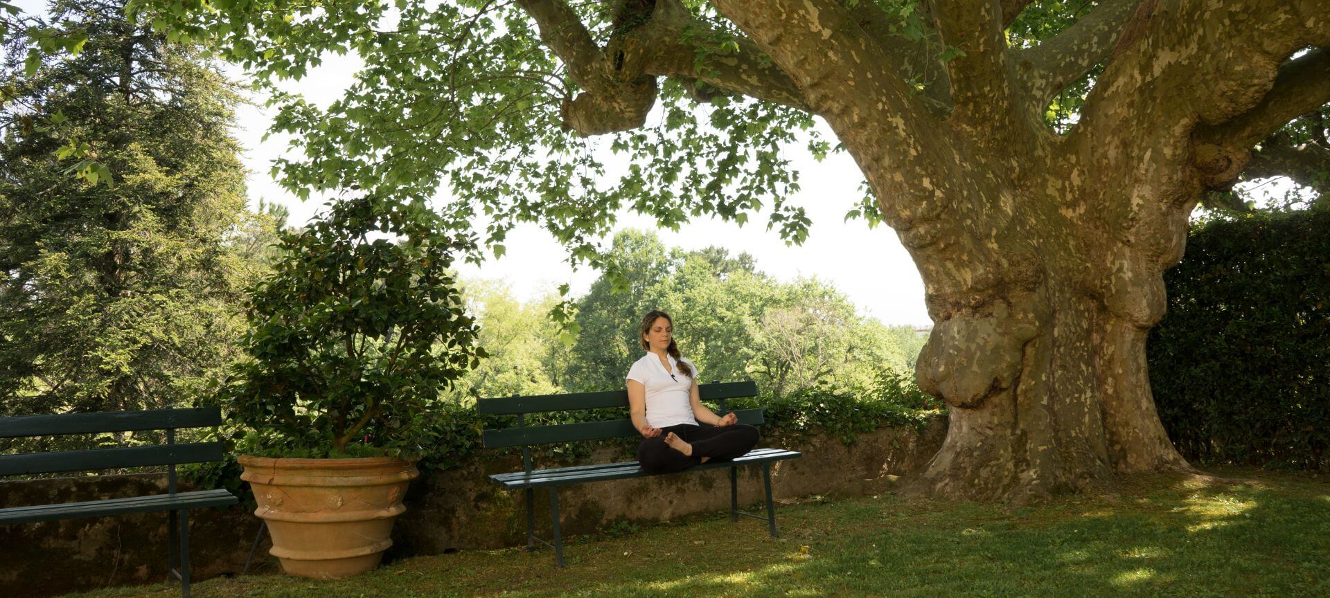 Yoga in Italy - Garden Meditation